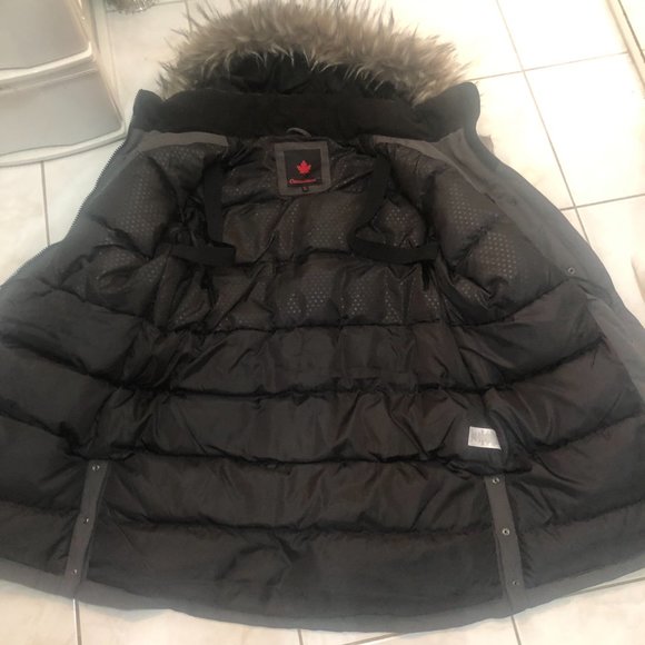 Women's gray Winter Jacket - Picture 2 of 9